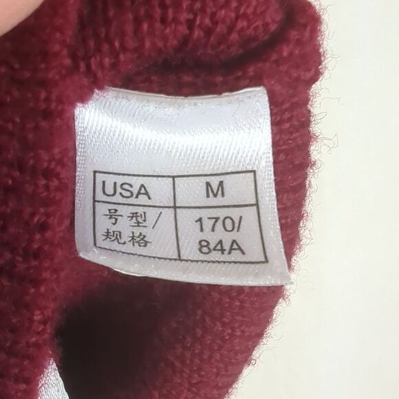 Brooks Brothers Sweater Med 100% Merino Wool Maroon - Picture 5 of 6